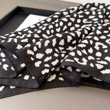 Vintage Leopard Herringbone Linen Headscarf_Cwasc03426