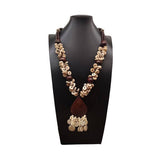 BOHEMIAN COCONUT WOOD BEAD NECKLACE_CWMM4846