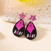 HALLOWEEN SKULL PRINT EARRINGS_CWAJE2447