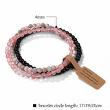Cwaje4295_Natural Stone Beads Vintage Bracelet