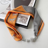 MAGNETIC SILK SCARF NECKLACE ELEGANT NECK WRAP_CWASC0752