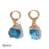 NATURAL STONE AMETHYST ORIGINAL STONE EARRINGS_CWAJE1072