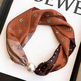 Pearl Magnetic Skinny Silk Neck Scarf_Cwasc03934