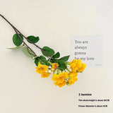 FAUX JASMINE BEGONIA BOUQUET FOR HOME DECOR_CWMM6592