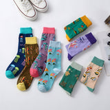 AUTUMN AND WINTER MARINE LIFE MID TUBE SOCKS_CWMS1025