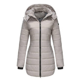 Waterproof Cotton-Padded Jacket With Removable Cap