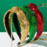 Red Green Xmas Headband Sequin Party Accessory_Cwaje05878