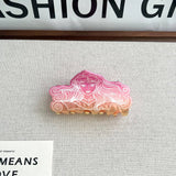 GRADIENT BEAR MERMAID CLAW CLIP HAND PAINTED_CWAHA5895