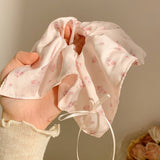 PINK FLORAL BOW HAIRBAND FASHION HEADDRESS_CWAHA3708