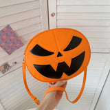 Halloween Pumpkin Cartoon Shoulder Crossbody Bag_Cwab0990