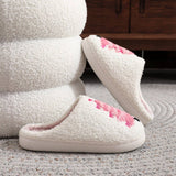 COZY PINK XMAS SLIPPERS THICK SOFT HOME SHOES_CWSHF00217