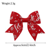 GIRLS XMAS HAIR CLIP WITH REINDEER SNOW_CWAHA6693