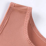 Women Running Zipper Push-Up Yoga Bra_Cwmu0308