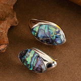 FASHIONABLE COLORFUL ABALONE EARRINGS WITH PEARLS_CWMM4303