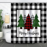 HOT SALE CHRISTMAS WATERPROOF SHOWER CURTAIN_CWMM1808