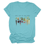 Womens Crew Neck Tee With Posi Ve Quote_Cwtts1478