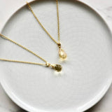 FASHIONABLE NATURAL STONE CRYSTAL PENDANT NECKLACE_CWAJE1058