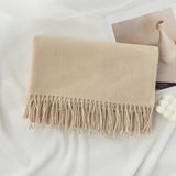 COZY SOLID COLOR WINTER SCARF WITH FOR WOMEN_CWASC0991