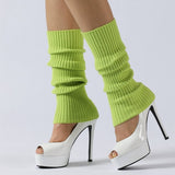 Warm Ballet Leggings High Elastic Stacked Socks_Cwms0748