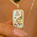 NEW CREATIVE 12 CONSTELLATIONS ZIRCON NECKLACE_CWMM3837