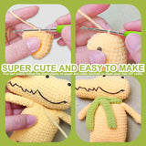 HANDMADE CROCODILE DOLL CROCHET MATERIAL KIT_CWMM1873