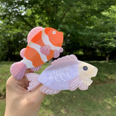 PINK CLOWNFISH HAIR CLAW CUTE OCEAN SHARK CLIP_CWAHA2147