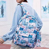 BACKPACKS FOR SCHOOL 3 PIECE PRINT SET FOR GIRLS_CWAB5478