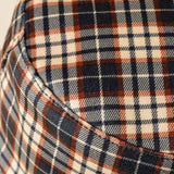 NEW PLAID DESIGN CANVAS SUN BUCKET HAT_CWAH1441
