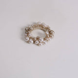 PEARL HAIR TIE BOHO BUN HOLDER FOR WOMEN_CWAHA6762