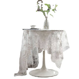 HOME FLOWER EMBROIDERED LACE TABLECLOTH_CWMM0944
