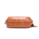 Fashion Retro Waxed Soft Pu Leather Handbag_Cwab2598