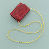 RAINBOW BEAD LONG BEADED CHAIN BAG STRAP_CWMM5114