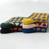 Vintage Love Print Mid-Tube Socks For Women_Cwms0409