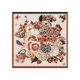 ELEGANT FLORAL SATIN SCARF FOR WORK SUN PROTECTI_CWASC1164