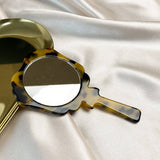 GEOMETRIC ACETATE HANDHELD MAKEUP MIRROR COMPACT_CWMM6386