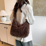Winter Imitation Lambswool Shoulder Plush Bag_Cwab4010