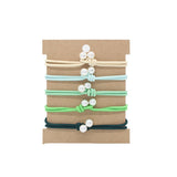 THREAD KNOT 5 CARD SET SIMPLE HAIR SCRUNCHIES_CWAHA2726