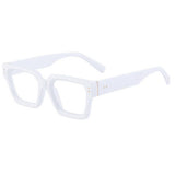 FASHION SQUARE FRAME GLASSES PLAIN GLASSES_CWASG0742