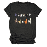 CUTE CAT GRAPHIC TEE 11 CATS TURN AROUND_CWTTS1495