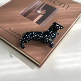 DACHSHUND DOG ACETATE HAIR CLAW CLIP FOR GIRLS_CWAHA5774