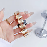 APPLE WATCH 9 RHINESTONE WHITE STONE ELASTIC STRAP_CWASC1561