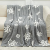 CHRISTMAS SNOWFLAKE KNITTED JACQUARD BLANKET_CWMM1476