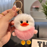 CUTE LITTLE YELLOW DUCK CAR KEYCHAIN BAG PENDANT_CWMM2505