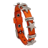 FIVE POINTED STAR RETRO COWHIDE CREATIVE BRACELET_CWMM4468