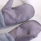 Winter Cute Bunny Ears Warm Flannel Gloves_Cwag0269