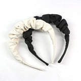 SIMPLE PLEATED SOLID COLOR HEADBAND_CWAHA0976