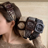 Paisley Ring Wide Headband Retro Design_Cwaha07827