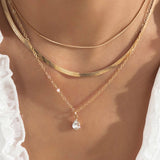 COOL STYLE STACKED TEMPERAMENT SIMPLE NECKLACE_CWAJE2001