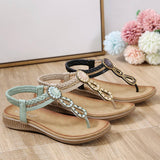 Womens Bohemian Sandals Round Toe Flats_Cwshs00240