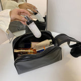 SIMPLE LEATHER MOTHER AND CHILD COSMETIC BAG_CWAB4436